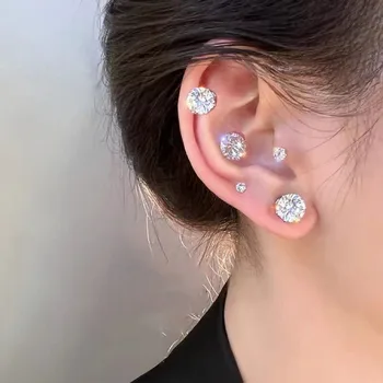 Ein Paar Unisex-Ohrringe mit starkem Magnet, magnetisch, Ohrclip-Manschette, nicht durchdringend, ohne Löcher