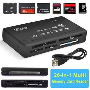 Carte Argmoire Tout-en-en-on Lecteur de Carte extern USB SD SDHC Mini Micro M2 MMC XD CF Lecteur für MP3