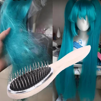 Professionelle Bürste für Perücken, antistatischer Stahlkamm für das Training von Tangle-Haarverlängerungen