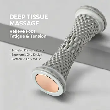Manueller Fußroller aus Kunststoff, Massageball, Plantarfaszien-Massagegerät, Yoga-Fußroller zur Linderung