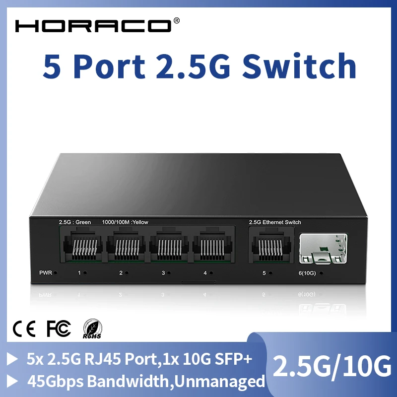 5-Port 2,5-GbE-Ethernet-Switch, nicht verwalteter