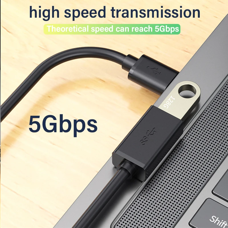 USB 3.0 Verlängerungskabel, 5 Gbit/s, Stecker auf Buchse – Bild 4