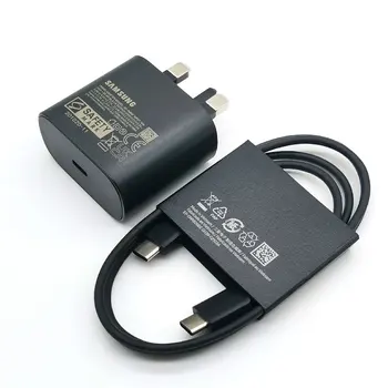 Samsung 25W UK Stecker Super Schnelle Ladegerät Adapter Für Galaxy Z Flip Falten 6 5 4 3 2 S24 S23 S22 S21 S20