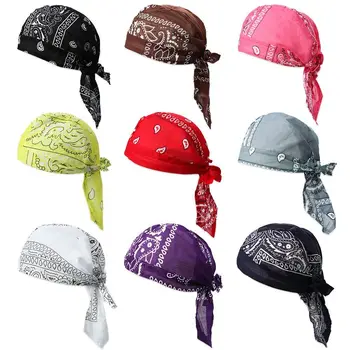 Männer Frauen Schnell Trocknend Kopftuch Baumwolle Pirate Hut Outdoor Sport Radfahren Bandana Schweiß
