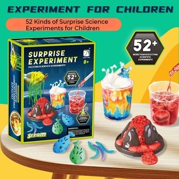 52-in-1 Wissenschafts-Experimentier-Set für Kinder, MINT-Lerngeschenk für Jungen und Mädchen