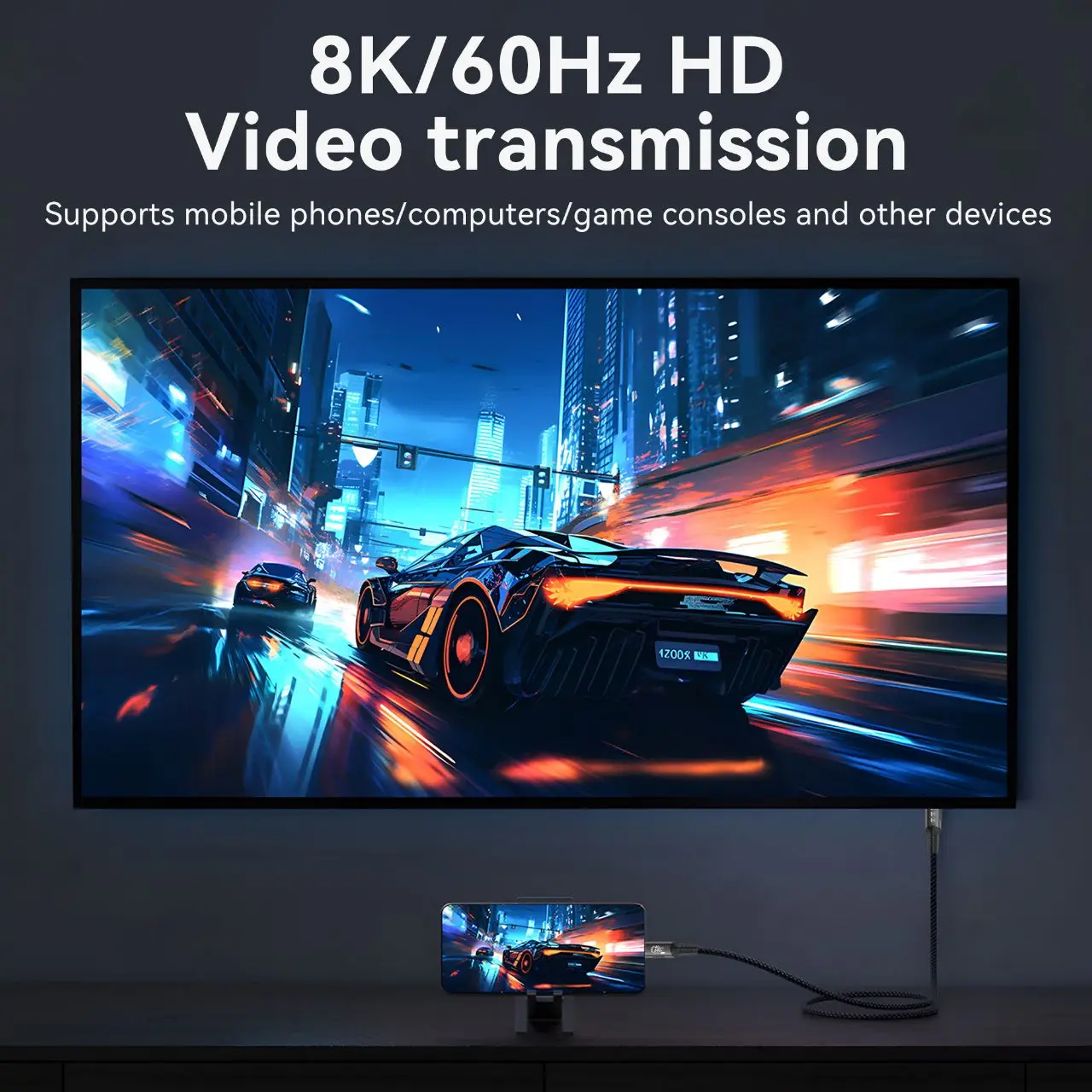 USB 5 Kabel 80 Gbit/s 240 W 8 K 60 Hz für Thunderbolt 5 Typ C – Bild 4