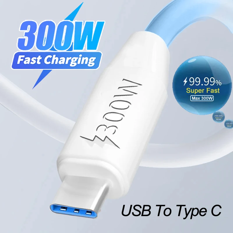 300 W Superschnellladung USB Typ C Datenkabel USB auf Typ C