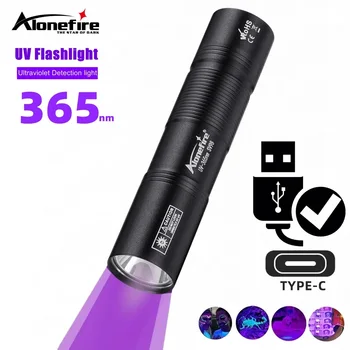 365nm UV-Taschenlampe USB wiederauf ladbare Mini-Palme UV-Nagel lampe Fackel Haustiere Urin Katze Tinea Geld