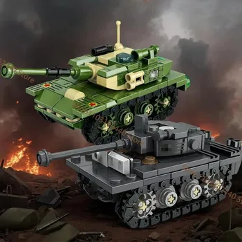 Dieser Schwerpanzer-Bausatz für Kriegsszenarien ist ideal für Kinder-DIY-Militärmodelle und dient