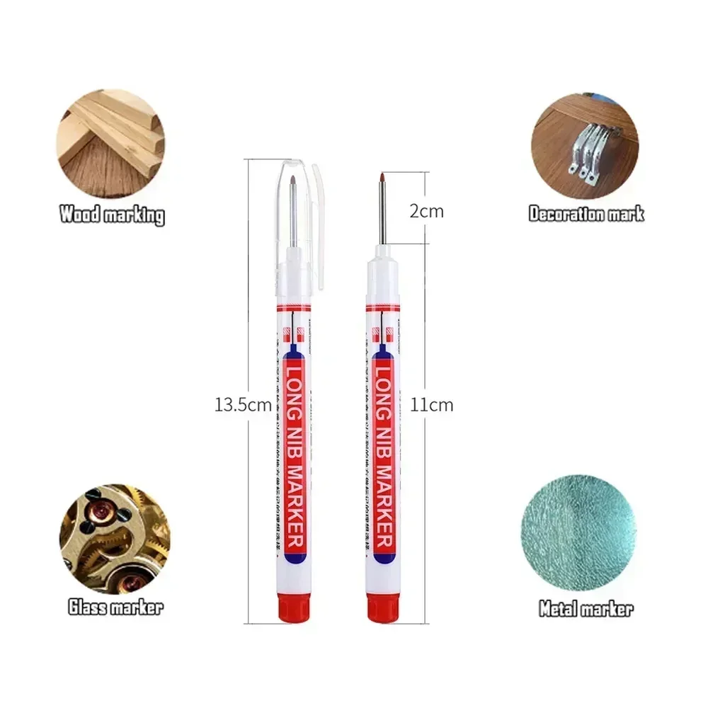 1–100 Stück 2 cm wasserdichte Marker mit langem Kopf, tiefes – Bild 3