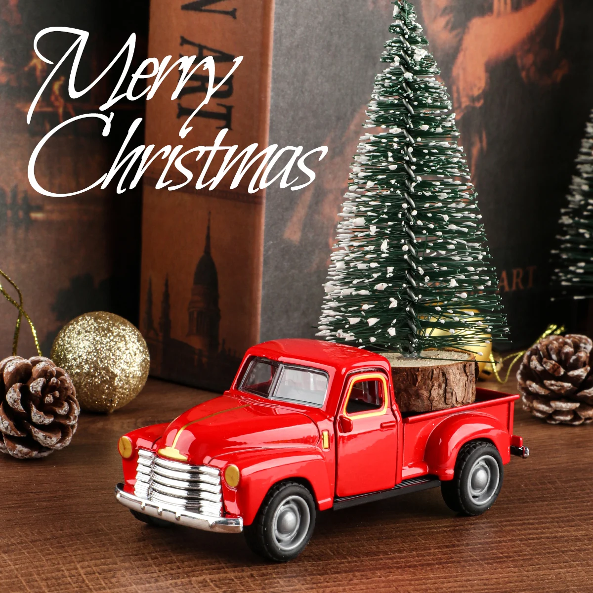 Mini-LKW + Weihnachtsbaum 2-teiliges Ornament-Set; eine gute – Bild 4