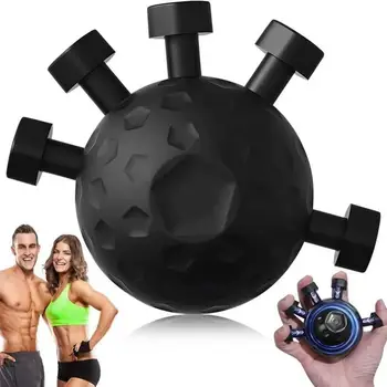 Fünf-Finger-Trainer mit Griffball, Fingerrehabilitationsgerät, Handkrafttraining, Handgelenkgreifer, tragbares