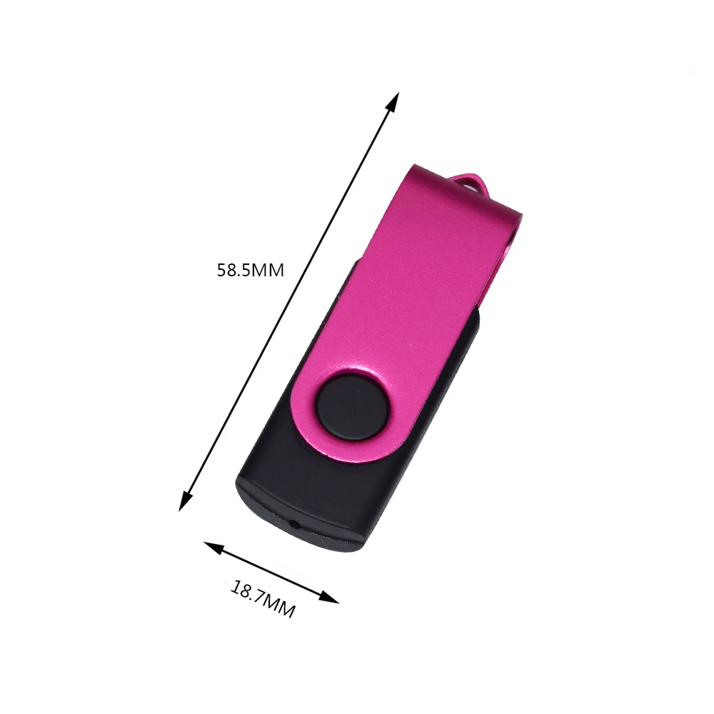 Modischer drehbarer USB 2.0-Stick 128GB 64GB 32GB – Bild 6