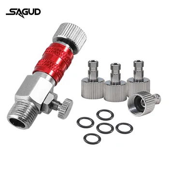 Airbrush-Schnellkupplungszubehör 1/8 Quick Realse Fitting-Adapter mit 4 zusätzlichen