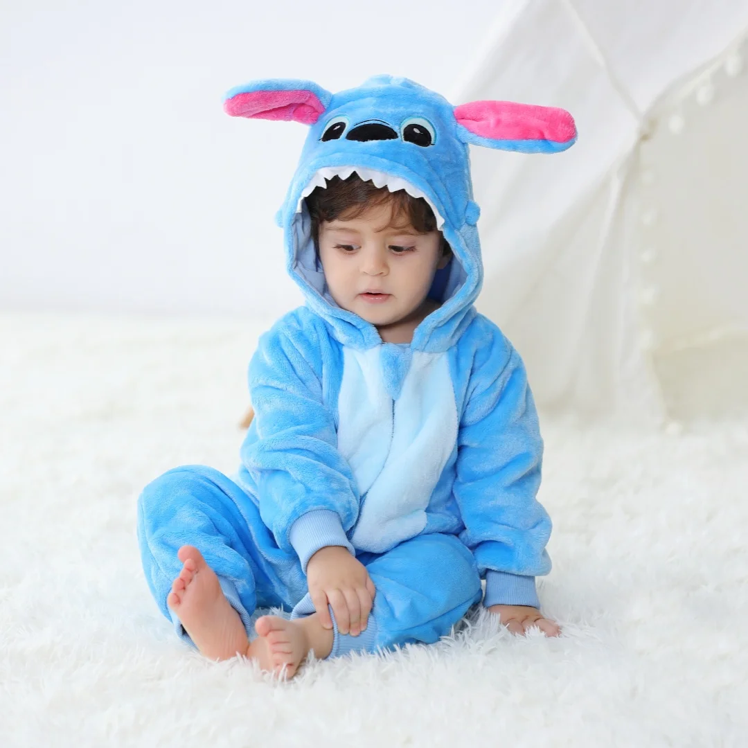 Baby Kigurumi Stich Cartoon Strampler Infant Kinder Tier – Bild 6