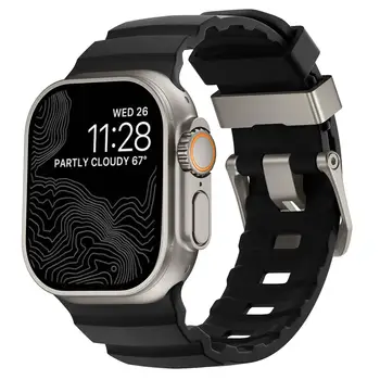 Trail-Silikonarmband für Apple Watch Ultra 3 49 mm 46 mm 45 mm 44 mm 42 mm 40 mm 41 mm Sportarmband für iWatch