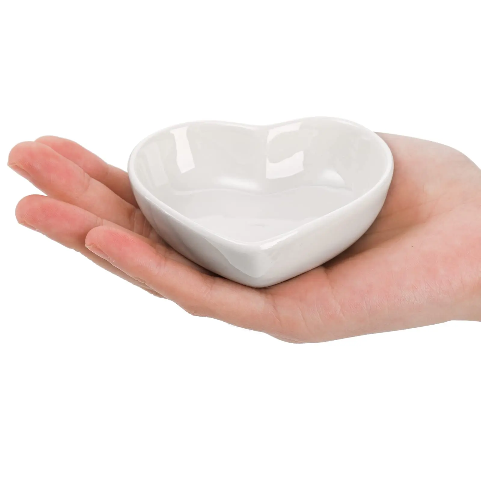 1Pcs Nette Herz Form Keramik Sauce Gericht Mini Seite Gewürz – Bild 5