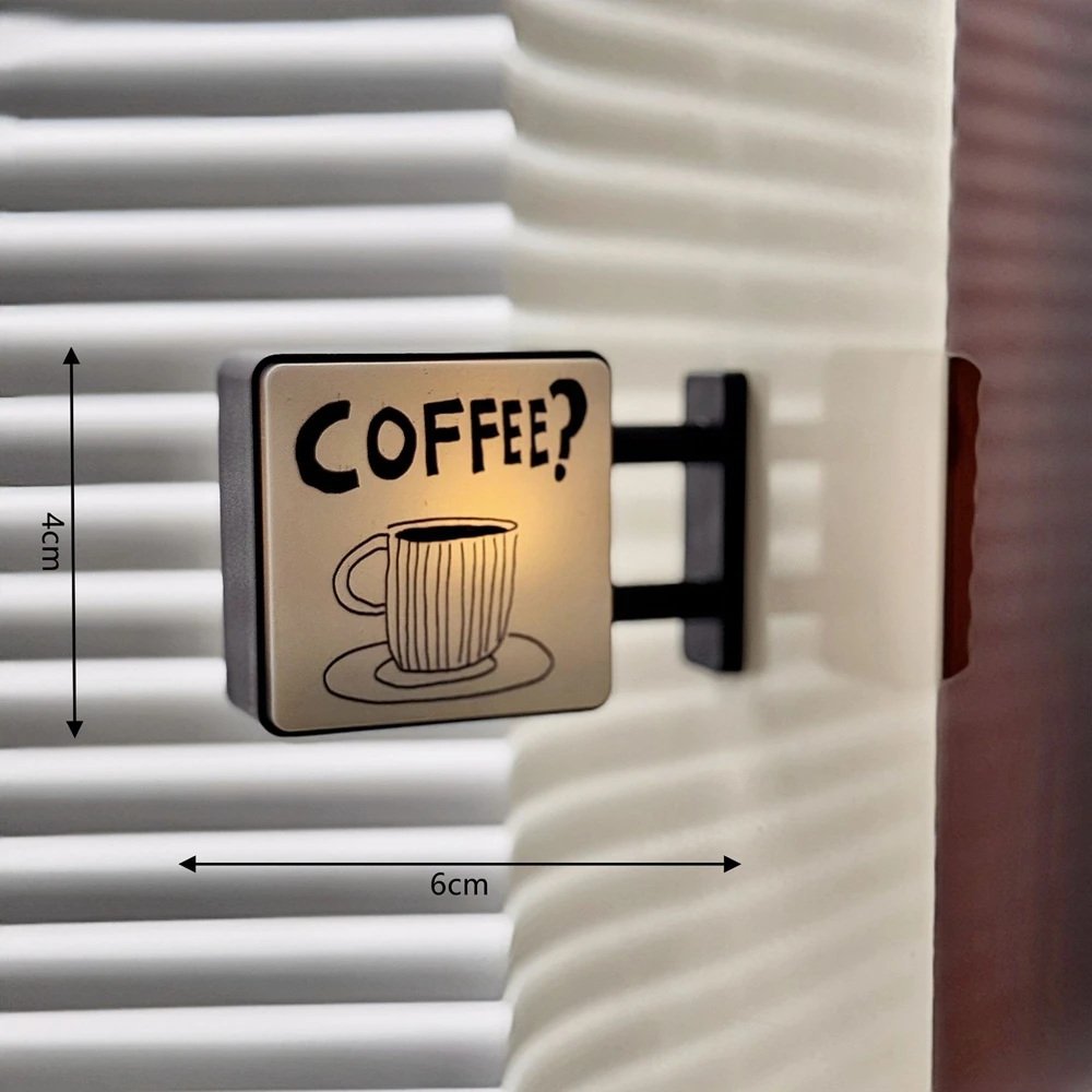 Mini-Leuchtkasten Kühlschrankmagnet Kaffee Japanisches – Bild 6