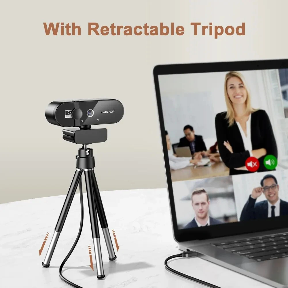 4K Webcam 1080P Mini-Kamera 2K Full HD Webcam mit Mikrofon – Bild 5