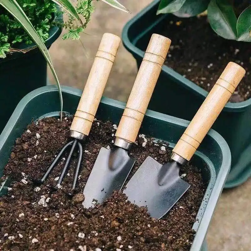 3PC/1Set Mini Gartengeräte Set Tragbare Kleine Gartenarbeit – Bild 2
