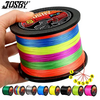 Geflochtene Angelschnur, 8 Stränge, 100 m, 300 m, 500 m, 1000 m, Spinning, PE, Multifilamento, Japa, Karpfen