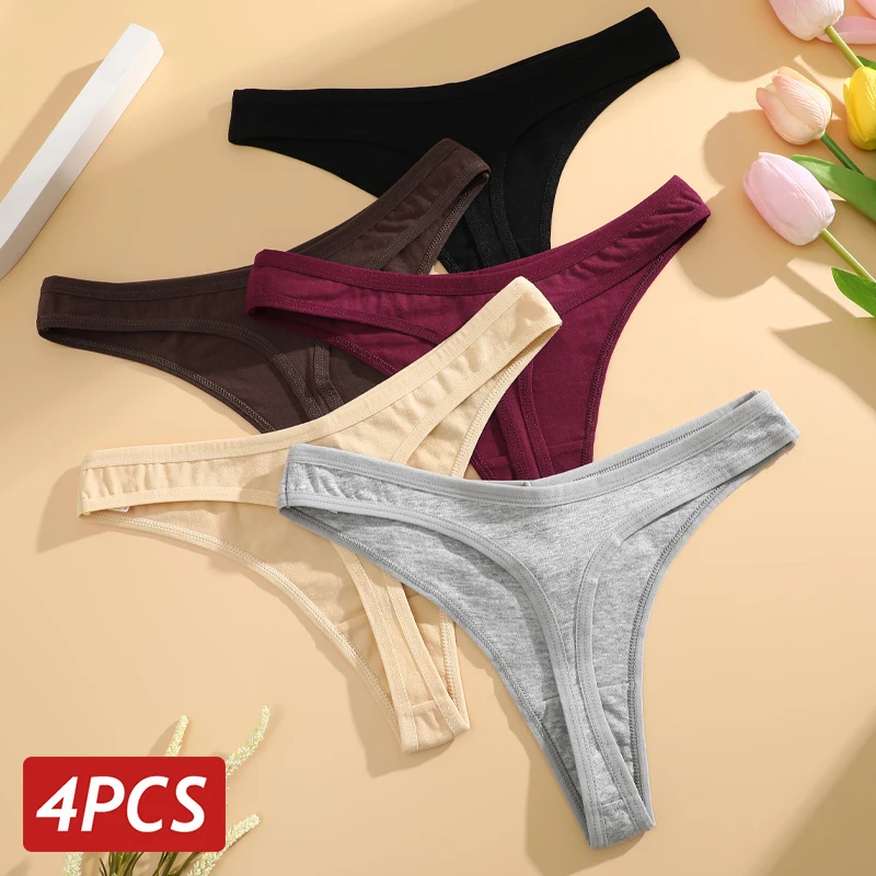 4 Teile/satz Frauen Baumwolle Höschen Nahtlose Low Rise