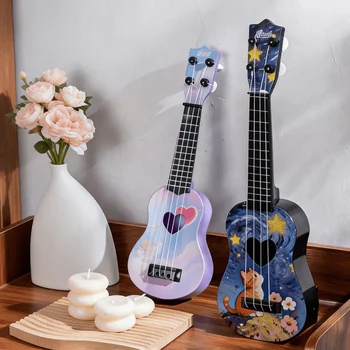 16,5 Zoll Kinder-Ukulele Spielzeuggitarre - Ideal für Anfänger und Bildungszwecke, Musikgeschenk für Kinder