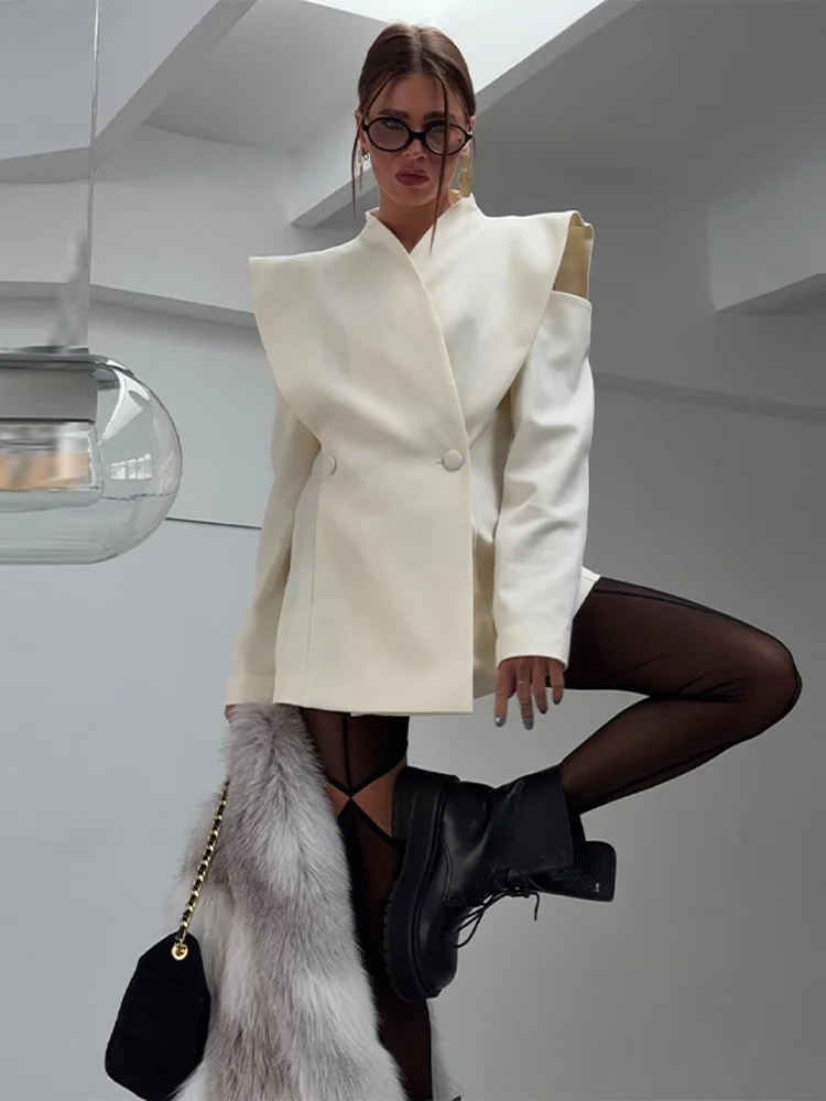 Schicker, dekonstruierter Damen-Blazer, modern, volle Ärmel – Bild 5
