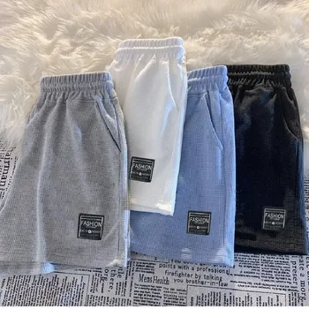 2023 sommer Neue Frauen Waffel Bequeme Freizeit Sport Shorts Lose Outdoor Radfahren Camping Wandern