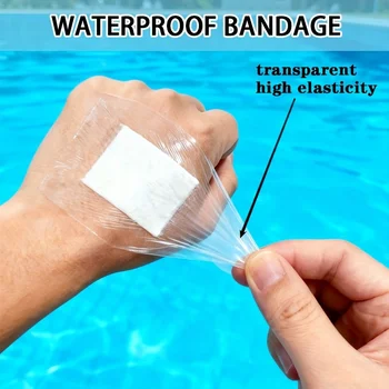 PU-wasserdichte Klebebandagen, transparente Bandagen und Wundauflagen, geeignet (100 Stück)