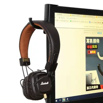 Kopfhörer halter Kopfhörer Headset Aufhänger Halter Haken Mit Band Aufkleber für Schreibtisch PC Display