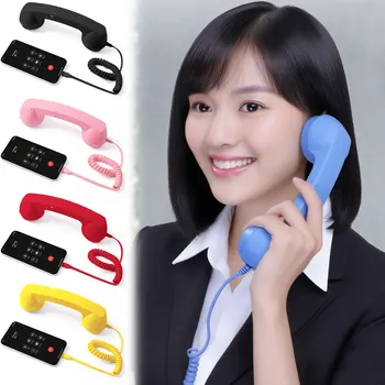 Retro Typ C Telefone Hörer Handy Empfänger Mic Mikrofon Lautsprecher Für Mobiltelefone Handy Smartphone