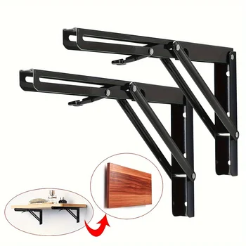 11,81x6,42 Zoll/30x16,3 cm 2 Stück robuste Klapp regal halterungen-Hochleistungs-Dreiecks tisch bank Klapp