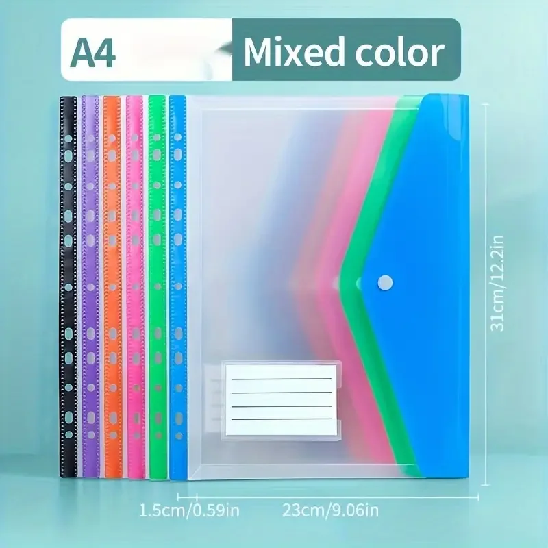 5er-Pack bunte Aktenordner im A4-Format | – Bild 4
