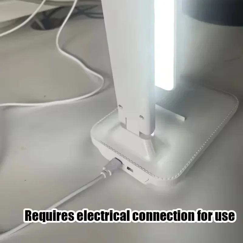 LED-Touch-Schalter Weiße Klappbare Schreibtischlampe – Bild 5