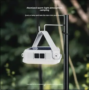 Notbeleuchtung Solar Camping Licht Tragbare Outdoor Zelt Arbeit SMD wiederaufladbare LED Hängelampe