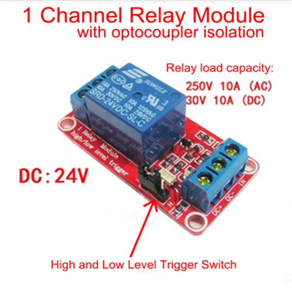 5V 9V 12V 24V 1-Kanal-Relaismodul-Board-Abschirmung mit – Bild 2