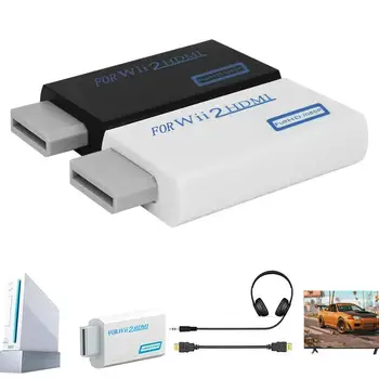 Full HD HDMI-kompatibler Adapter für Wii-Konsole, Konverter mit 3,5-mm-Klinkenstecker, Audio-Video-Kabel 720P