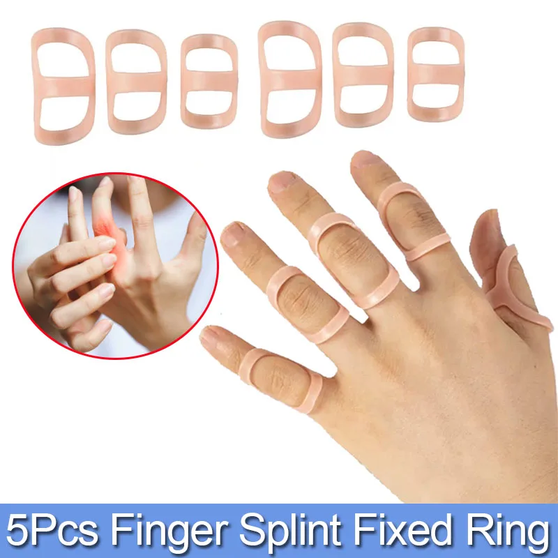 5Pcs Kunststoff Finger Bruch Schiene Arthritis Corrector