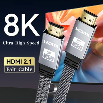 HDMI 2.1 Flachkabel 8K 60 Hz / 4K 120 Hz, 48 Gbit/s, eARC