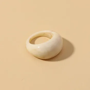 Koreanische Bunte Acryl Ringe Vintage Runde Ringe Für Frauen Große Kpop Finger Ring Für Mädchen Punk Harz Ring