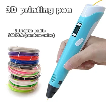 Elektronischer 3D-Druckstift mit 9M PLA-Verbrauchsmaterialien, Hochtemperatur-3D-Graffiti-Werkzeug