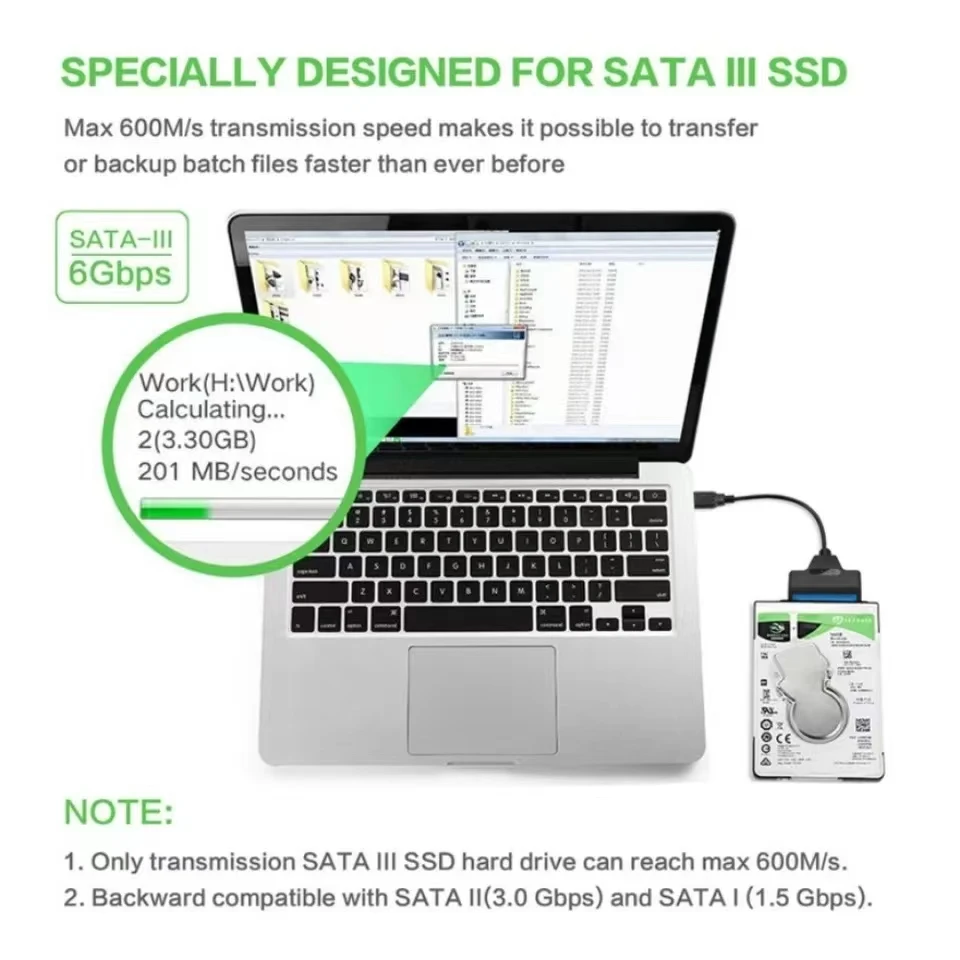 Sata-zu-USB-3.0-Adapterkabel, USB-zu-SATA-3-Kabel – Bild 3