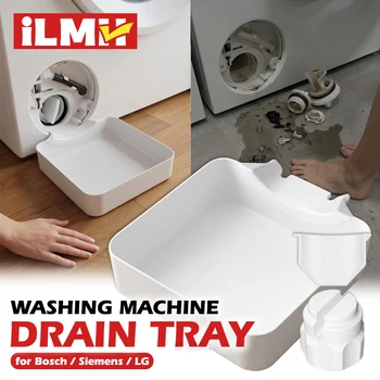 ILMH Waschmaschinen-Abtropfschale, auslaufsicheres Wassersammeldesign, verhindert Bodenüberlauf bei der