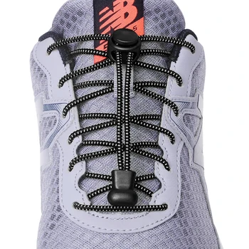 1 Paar Schnürsenkel für Sneaker, elastisch, ohne Binden, Schnürsenkel, Dehnungssperre, Lazy Laces, schnelle