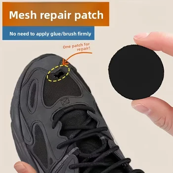 Selbstklebende Schuhflicken, starke wasserdichte Reparatur für Löcher, Stoff, Netzstoff, unsichtbare (6 Stück)