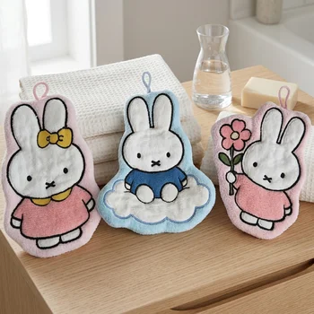 Niedliche Miffy Handtücher, Verdickte Toiletten- und Badezimmer-Cartoon-Tücher, Geschenk-Handtücher