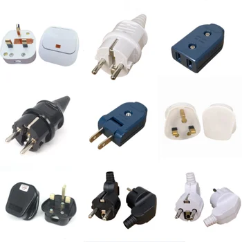 EU/US/AU/UK Stecker Adapter 2,5 A/16A Stecker Ersatz Outlets Wiederaufdrahtbare Schuko Electeical Stecker