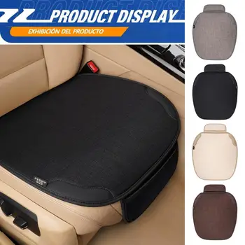 Auto atmungsaktive Flachs Sitz bezug Universal Vordersitz Anti Staub Anti Kratz schutz Kissen bezüge für Auto