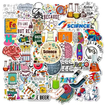 Chemische Ausrüstung Labor Wissenschaft Cartoon Labor Liefert Aufkleber Computer Notebook Schreibwaren